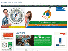 Tablet Screenshot of cjd-produktionsschule.de